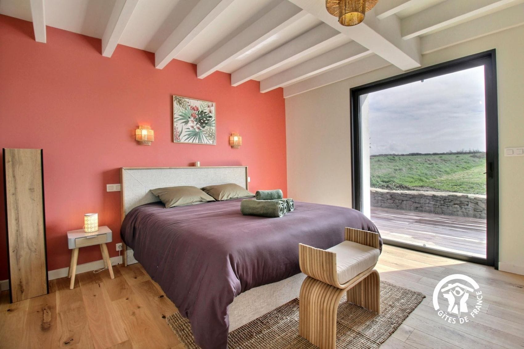 Schlafzimmer in der Villa Valérie