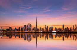 Panorama-Skyline von Dubai