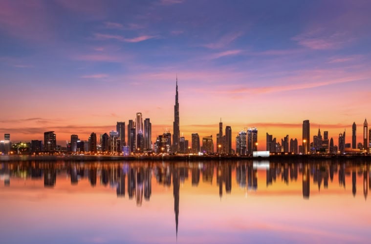 Panorama-Skyline von Dubai