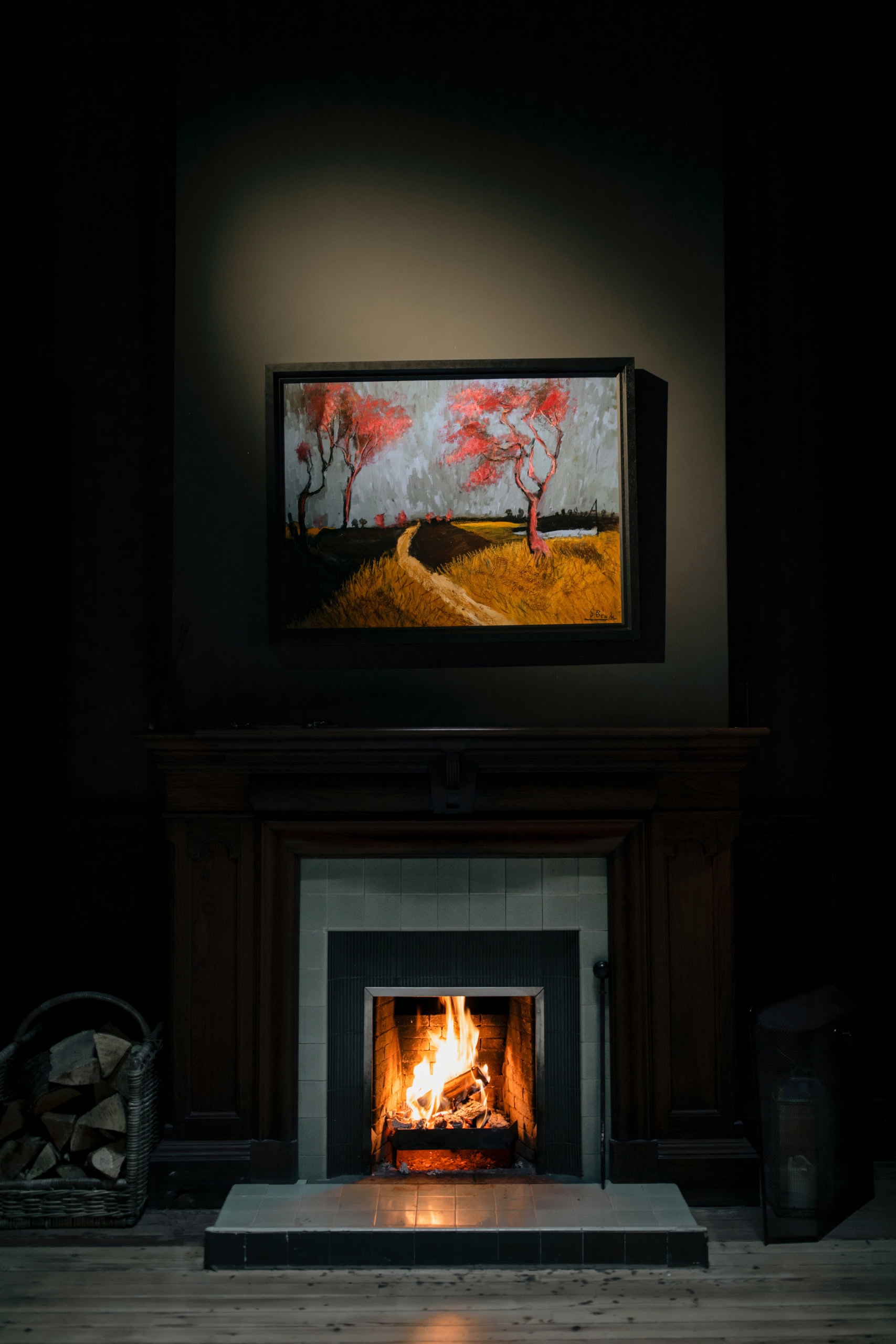 Kunst und Kamin im Dun Aluinn Hotel in Schottland