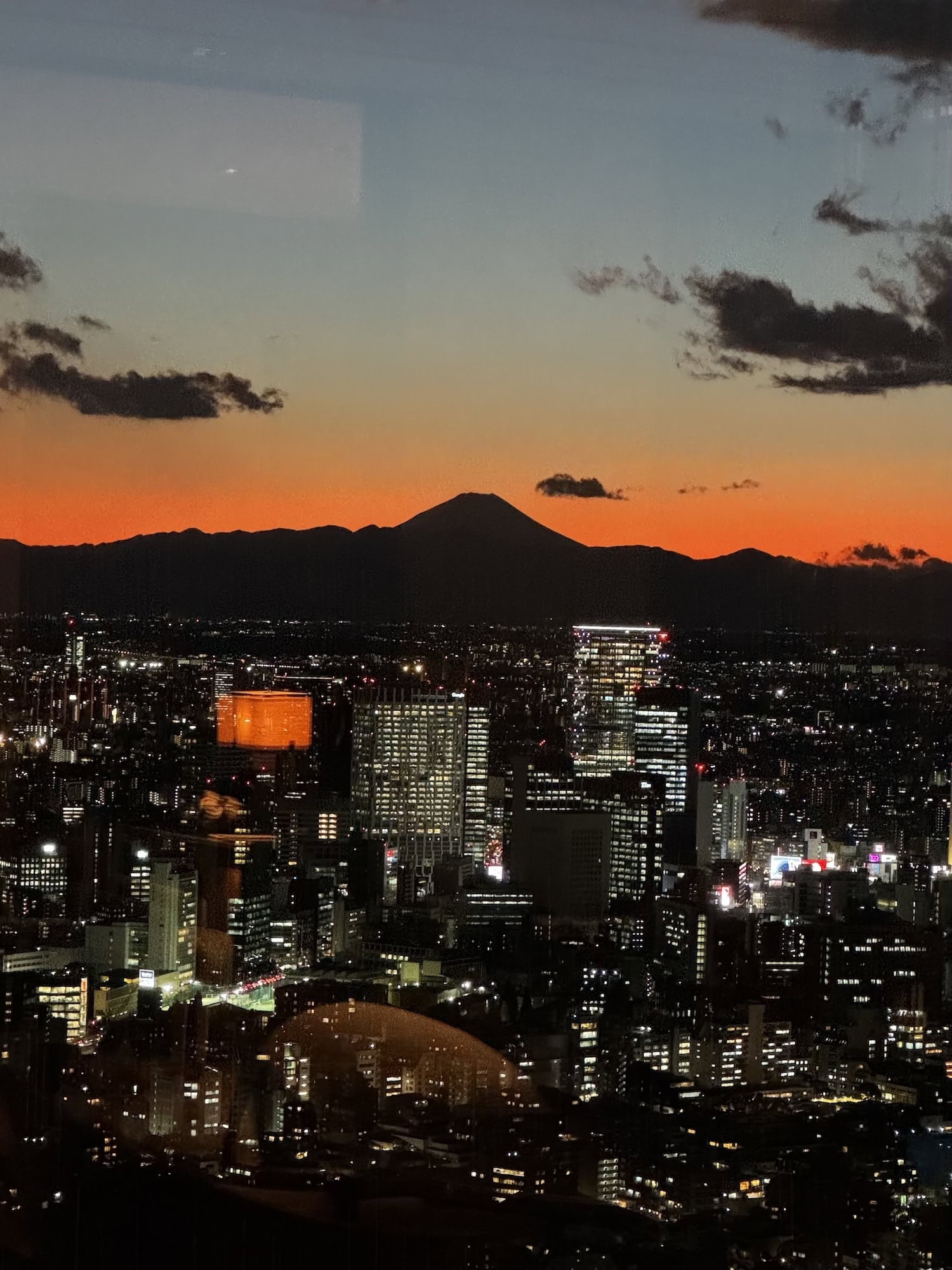 Aussicht auf den Mount Fuji in Tokio