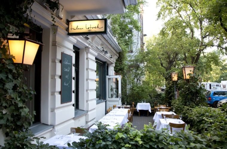 Terrasse vom Tulus Lotrek Berlin, unserem Restauranttipp