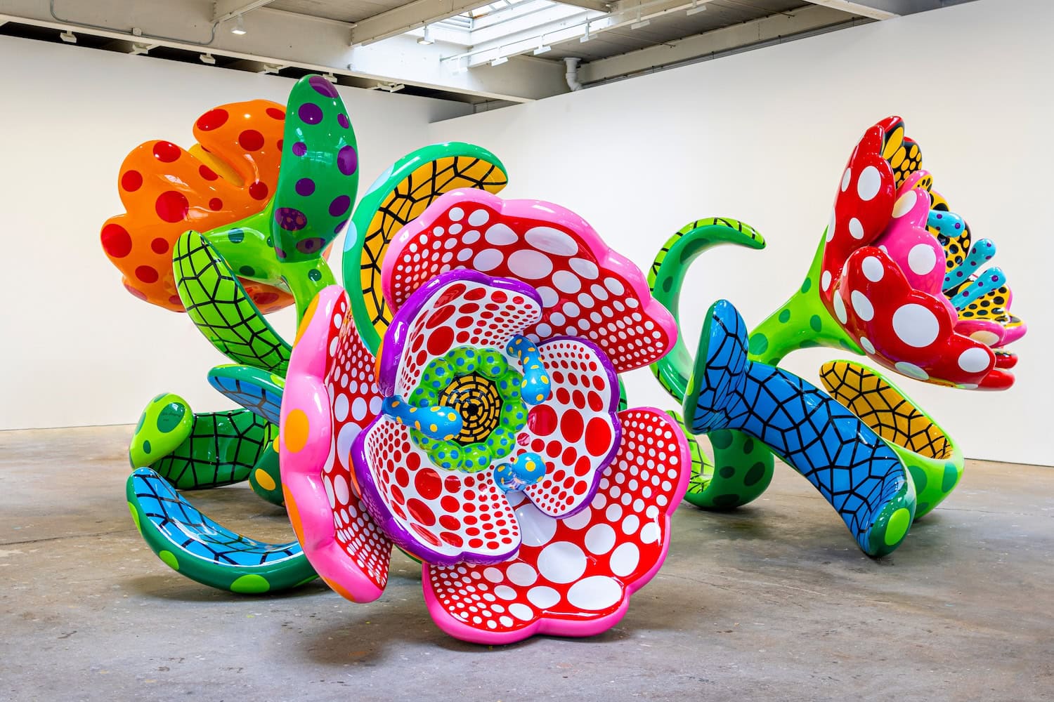 Werk von Yayoi Kusama im Museum