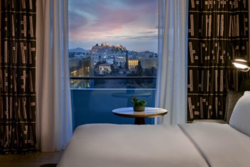 Zimmer im Von außen ansehen Conrad Athens The Ilisian mit Blick auf Akropolis