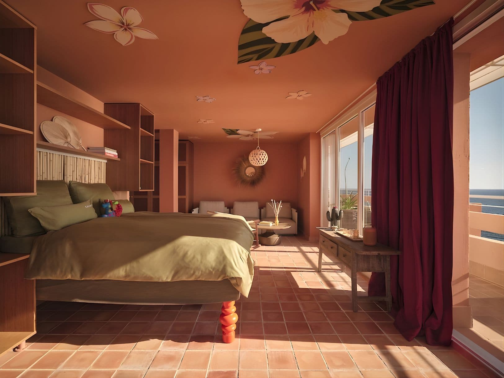 Penthouse Bett im Bikini es Trenc