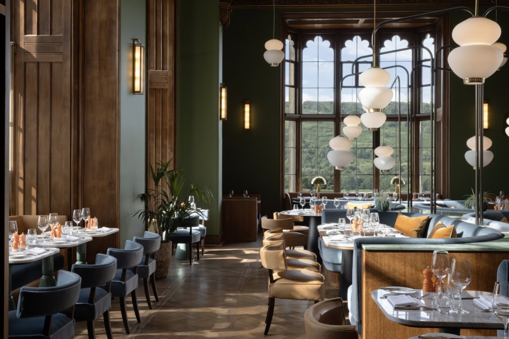 Der Dining Room im JA Mar Hall in Schottland.