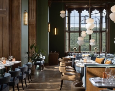 Der Dining Room im JA Mar Hall in Schottland.