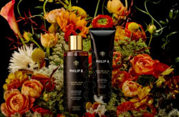 »ForeverShine Body Duo Set« von Philip B zwischen Blumen