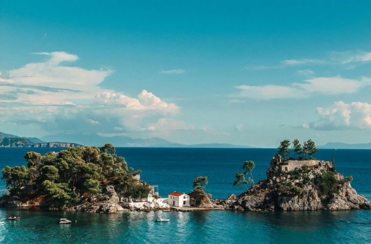 Eine Insel in Griechenland.