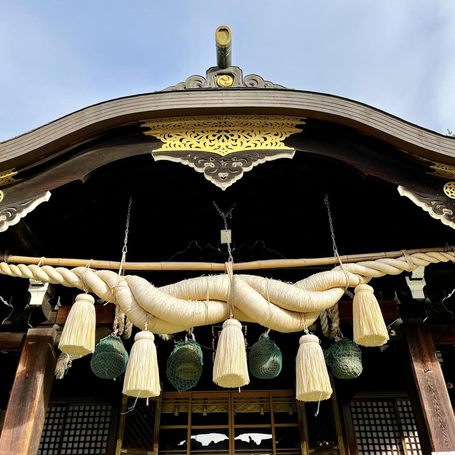 Detail am Schrein in Fukushima City