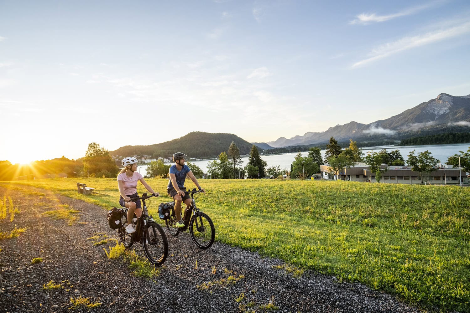 Kärnten Radfahren: auf dem Alpe-Adria-Radweg