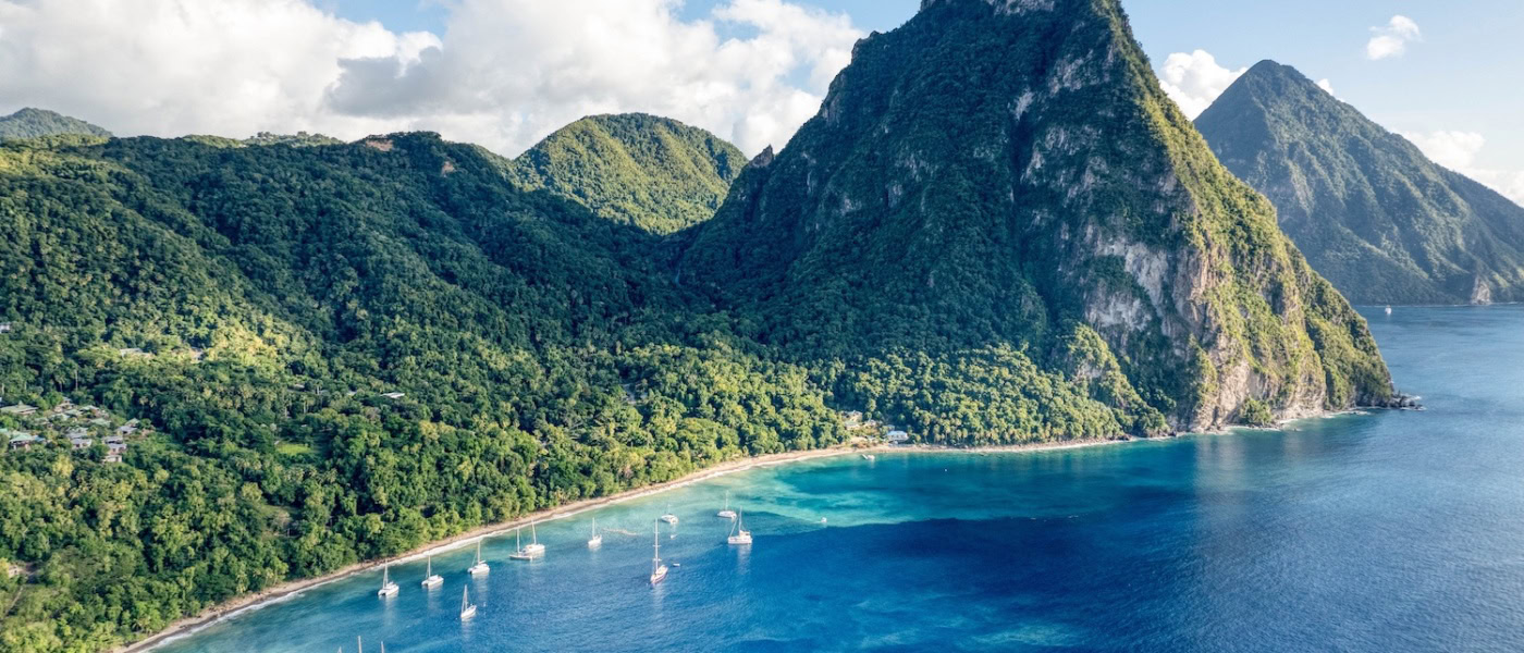 Piton auf Saint Lucia in der Karibik