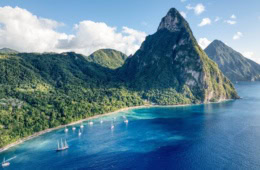 Piton auf Saint Lucia in der Karibik