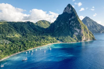 Piton auf Saint Lucia in der Karibik
