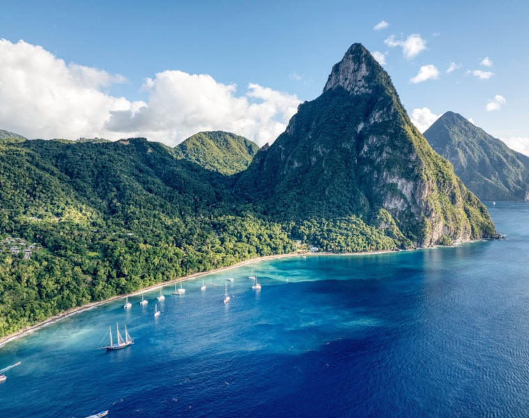 Piton auf Saint Lucia in der Karibik