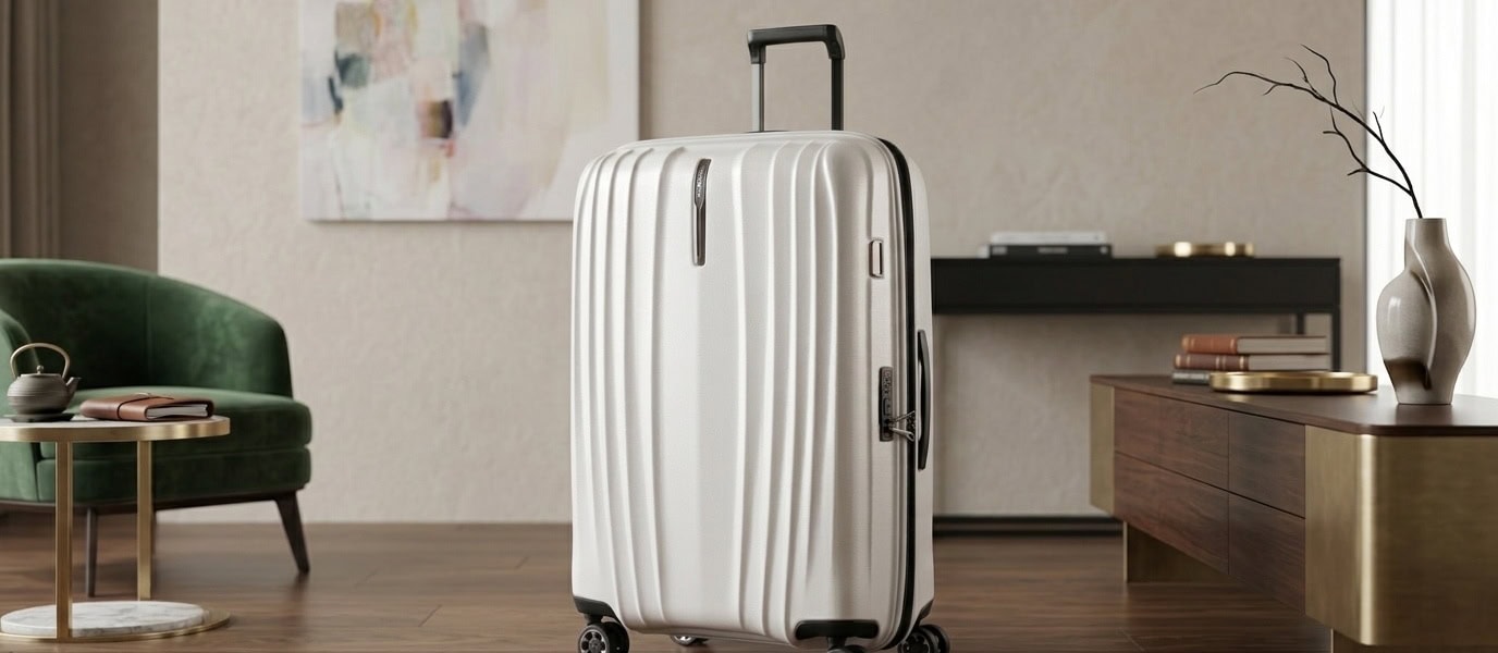 Samsonite Nexus Trolley in einem Zimmer