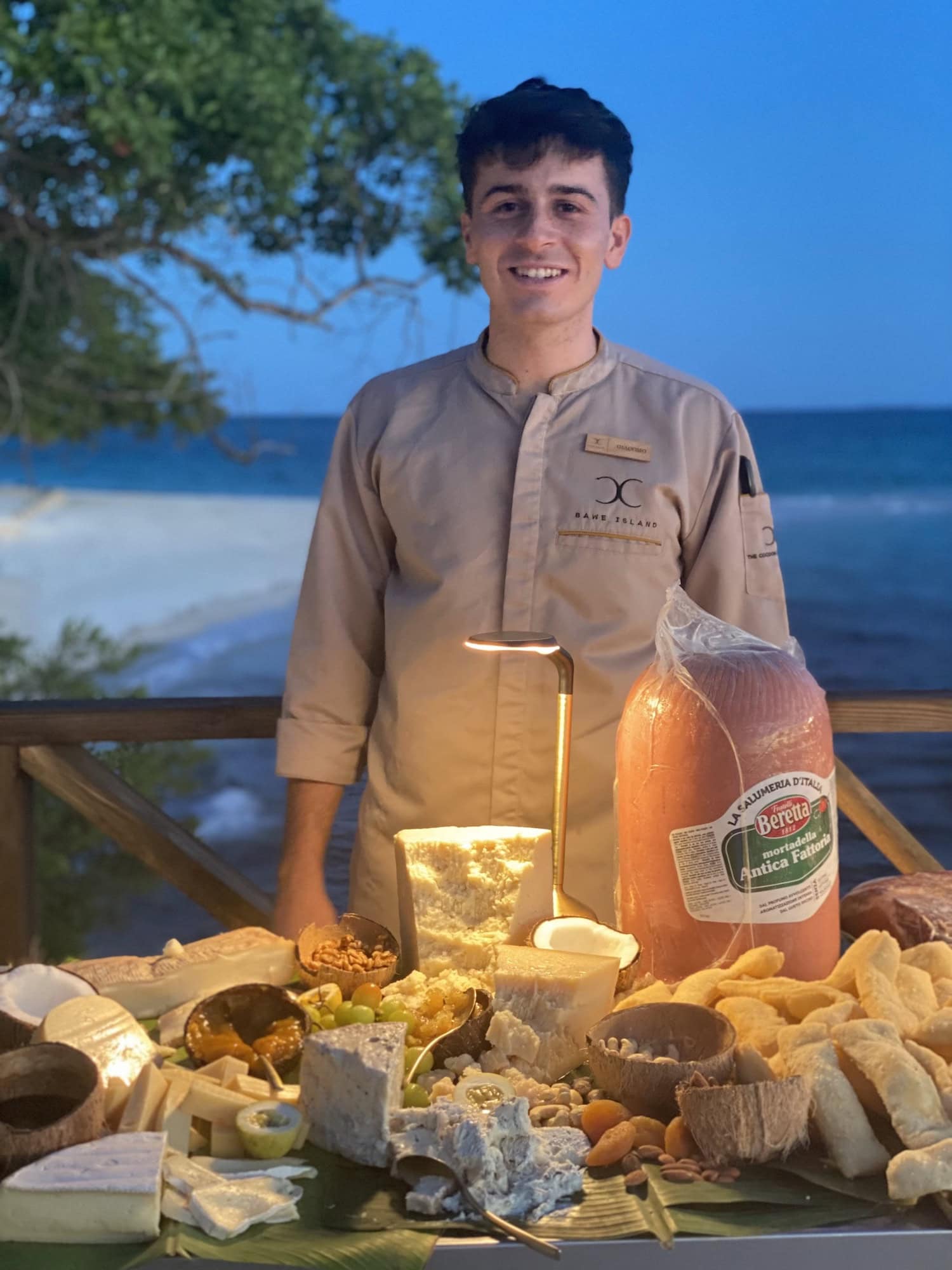 italienischer Koch im Bawe Island Resort