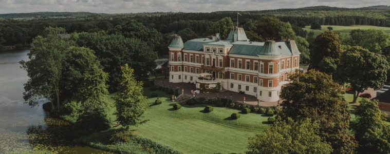 das Schloss Häckeberga in Schweden