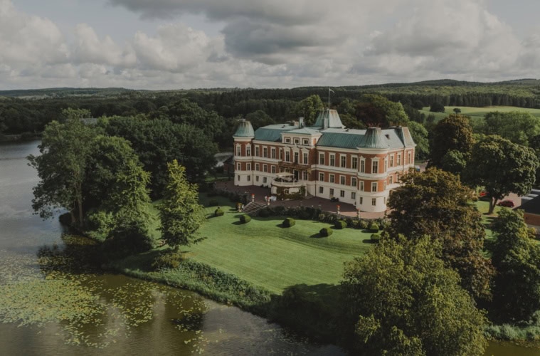 das Schloss Häckeberga in Schweden