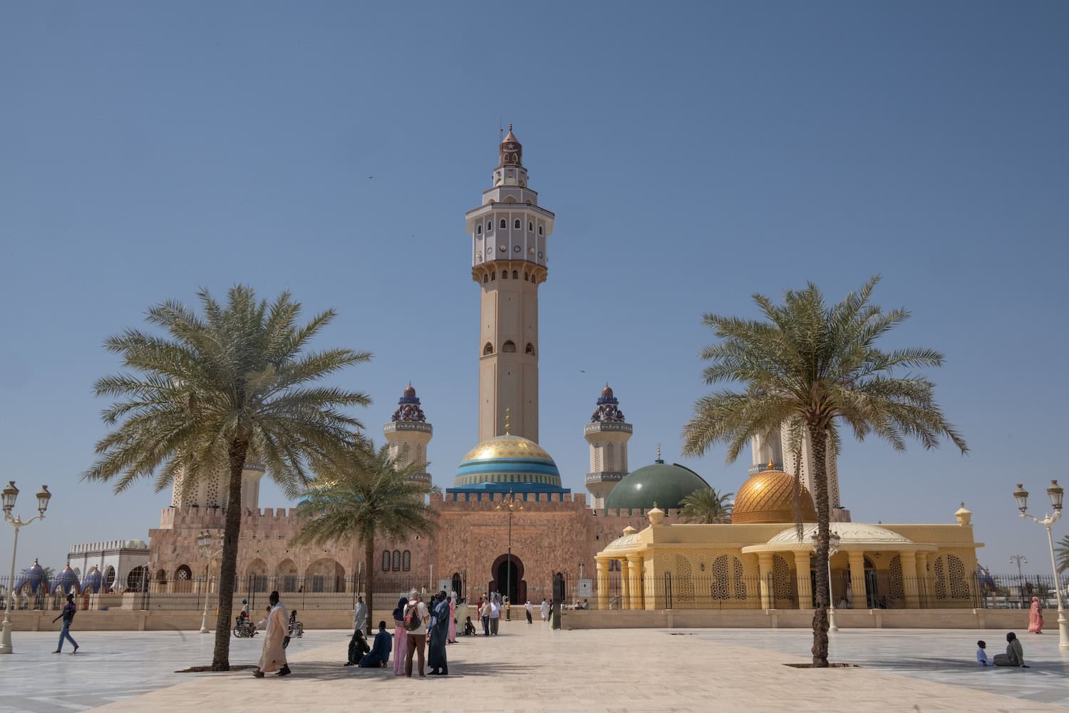 Ansicht der großen Moschee in Touba im Senegal