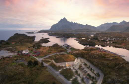 Skrei Museum Lofoten von oben