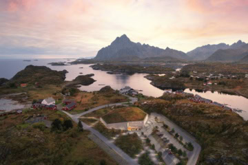 Skrei Museum Lofoten von oben