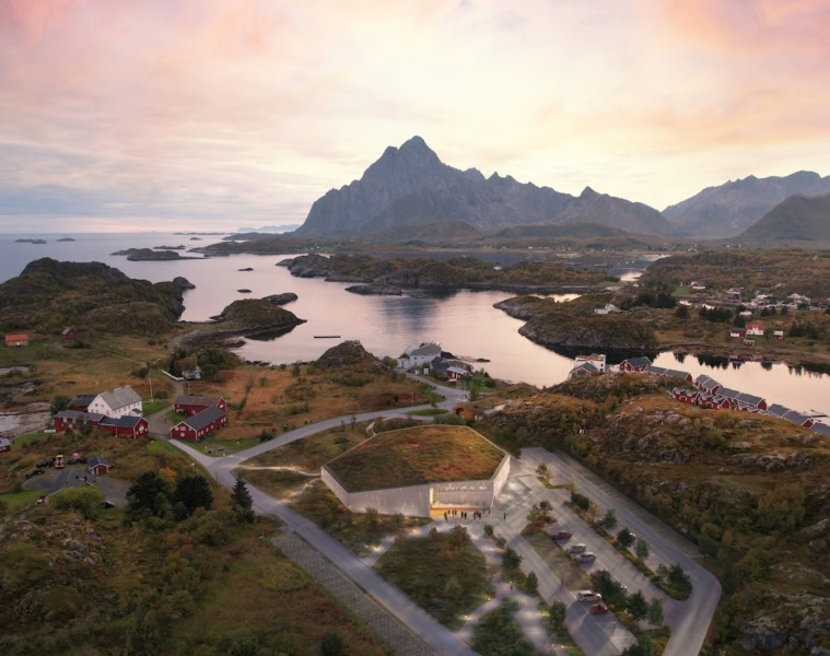 Skrei Museum Lofoten von oben