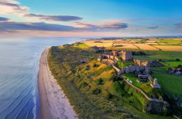 Blick auf einen Abschnitt des King Charles III England Coast Path.