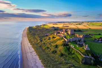 Blick auf einen Abschnitt des King Charles III England Coast Path.