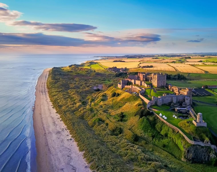 Blick auf einen Abschnitt des King Charles III England Coast Path.