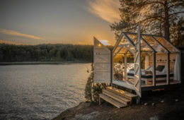 72 hour Cabin in Westschweden am See