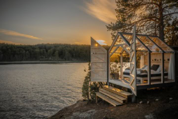 72 hour Cabin in Westschweden am See
