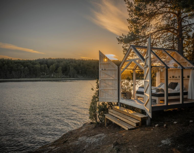72 hour Cabin in Westschweden am See