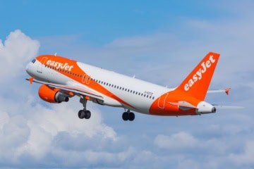 Ein Flugzeug von Easyjet.