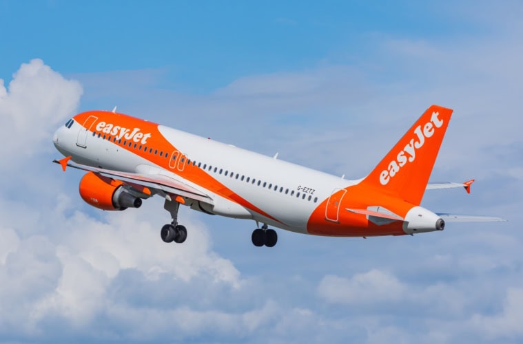 Ein Flugzeug von Easyjet.