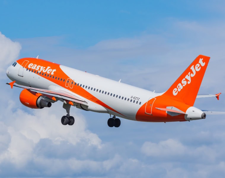 Ein Flugzeug von Easyjet.