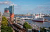 Blick auf den Hamburger Hafen und die Elphi.