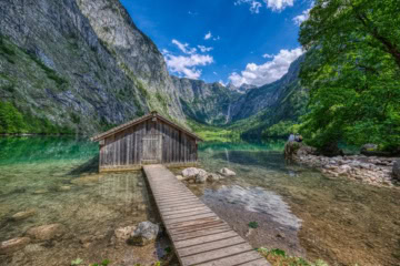 Der Obersee in Berchtesgarden.