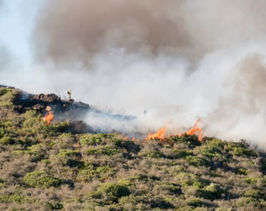 Ein Waldbrand in Andalusien (Archivbild).