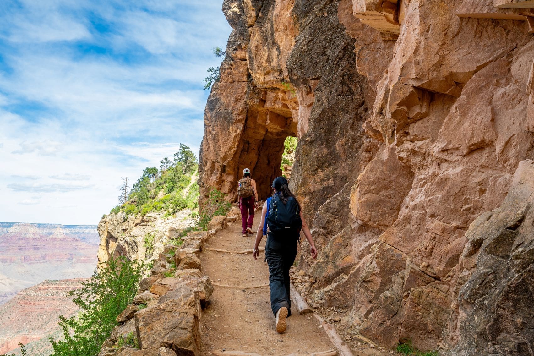 Wanderer auf dem Bright Angel Trail im Grand Canyon National Park