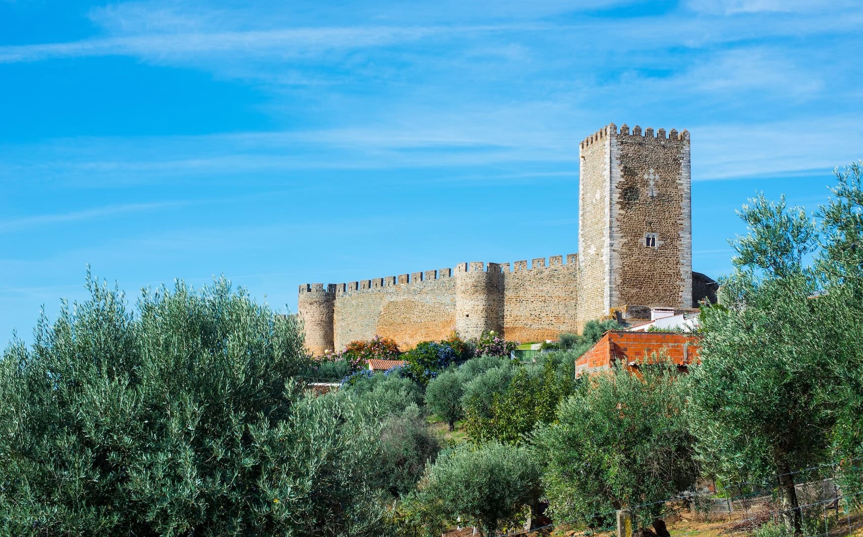 Das Castelo de Portel im Alentejo.