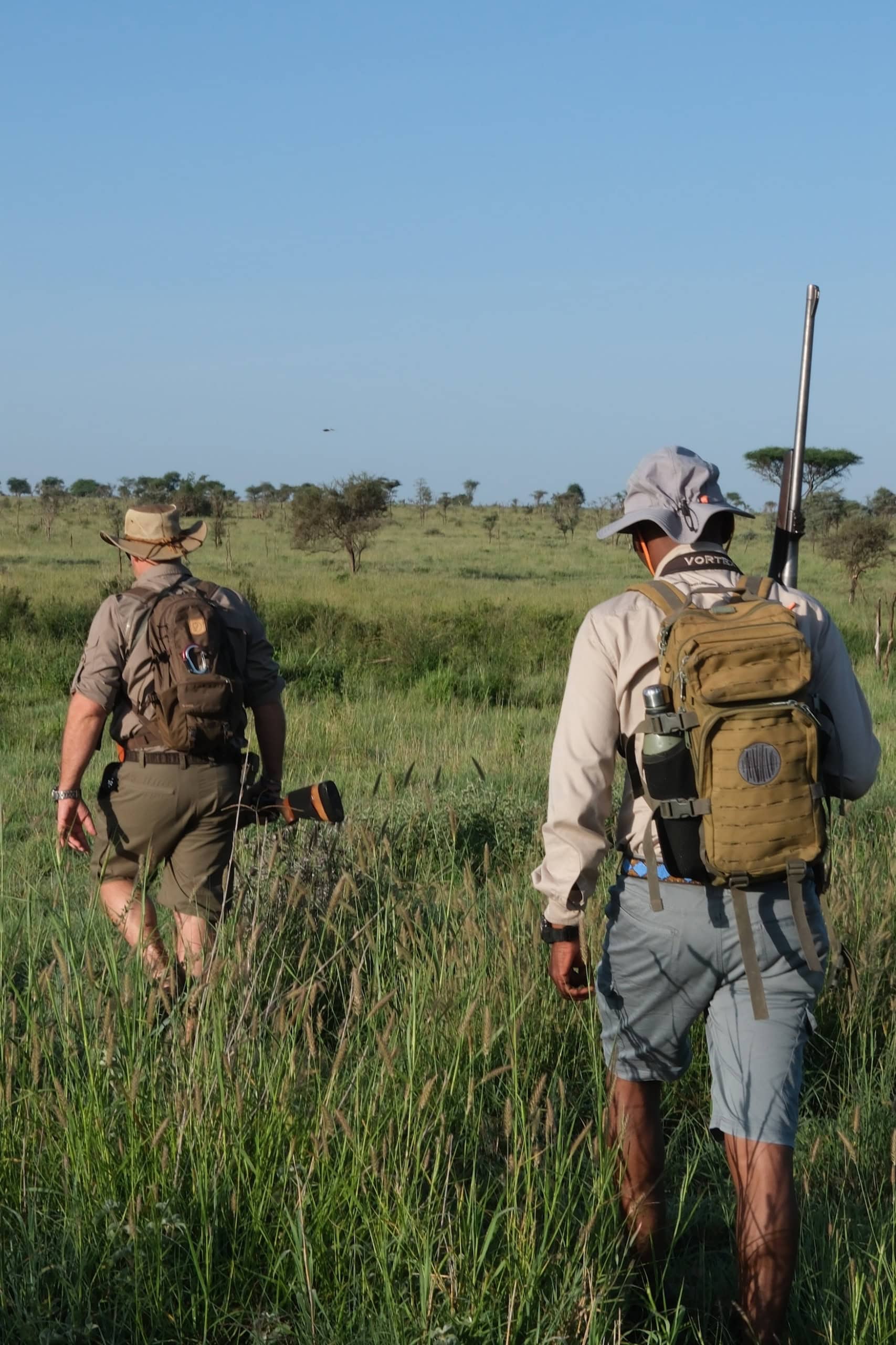 Walking Safari mit Jean (links) und Chrisple.