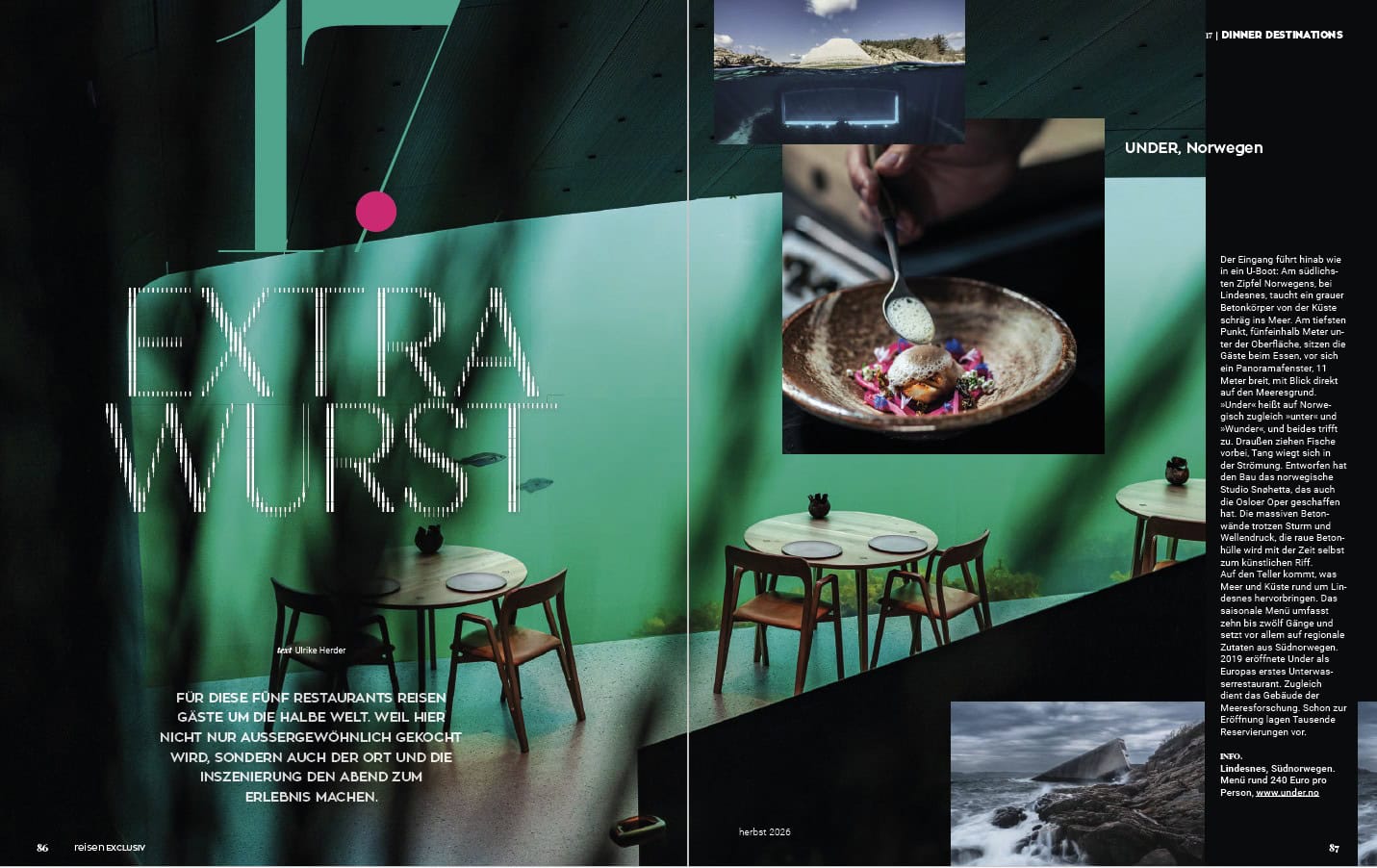 Dinner Destinations: Restaurants, die eine Reise wert sind