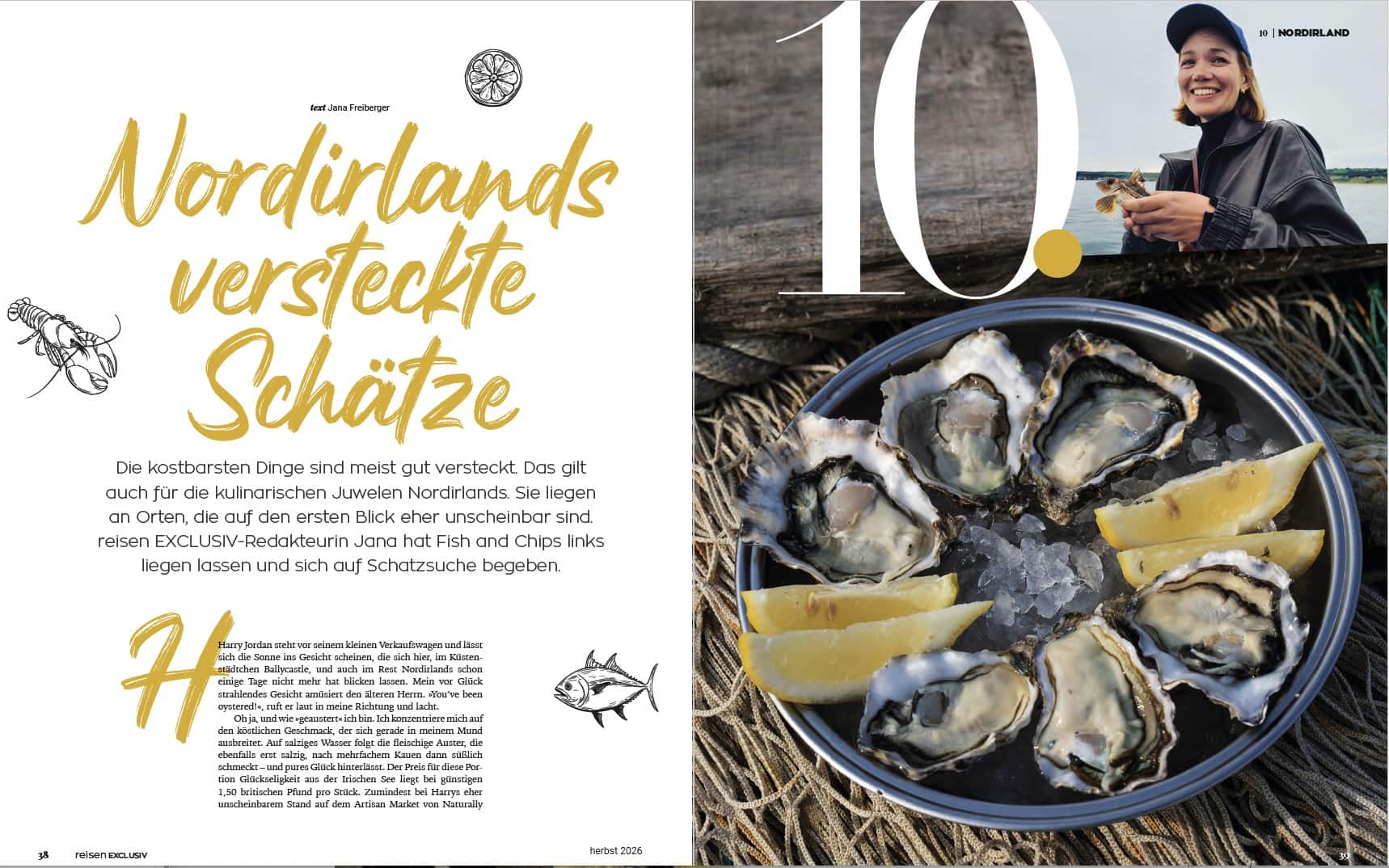Nordirlands versteckte Schätze, kulinarische Doppelseite
