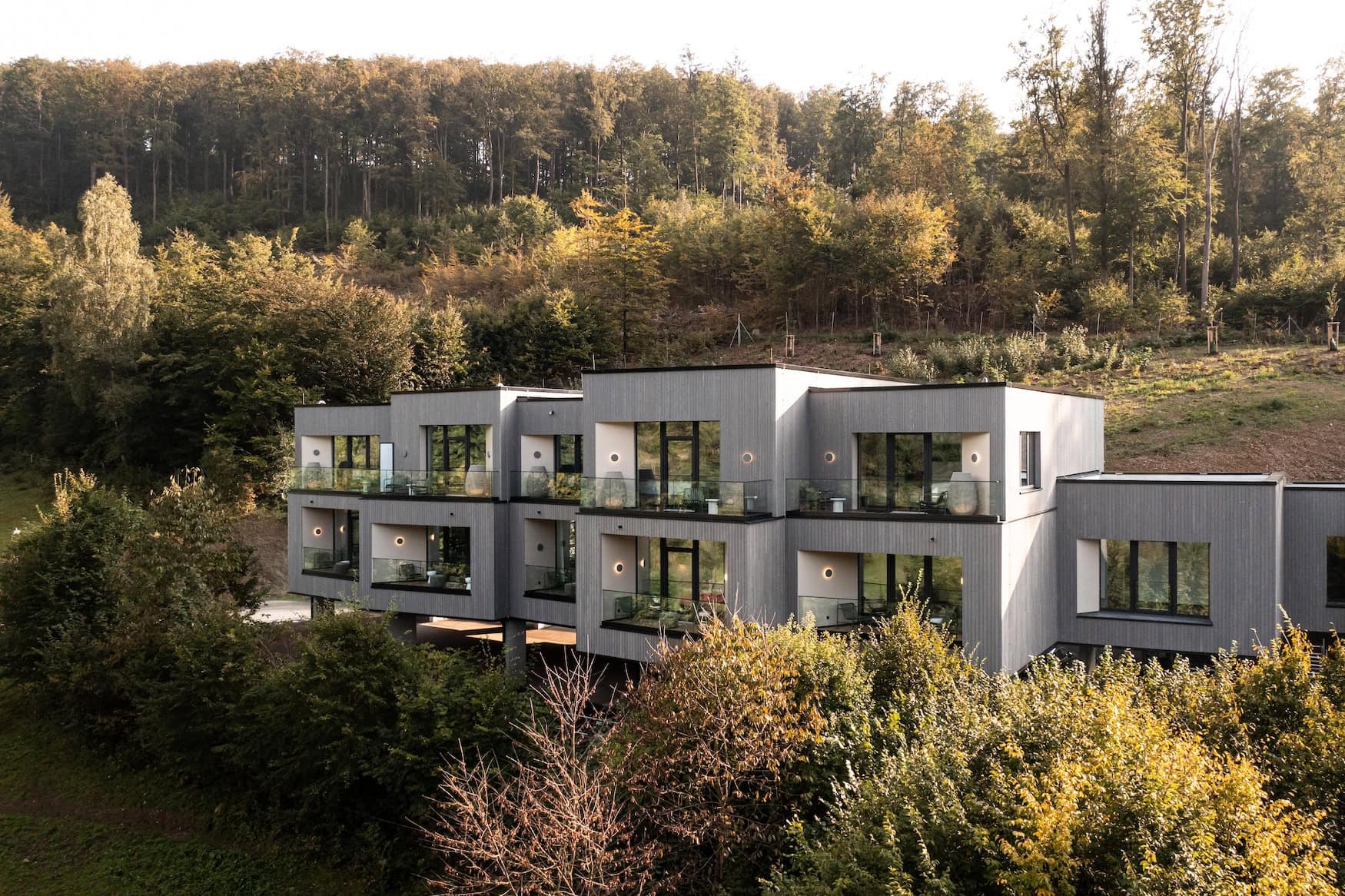 Außenansicht der Private Spa Suiten.