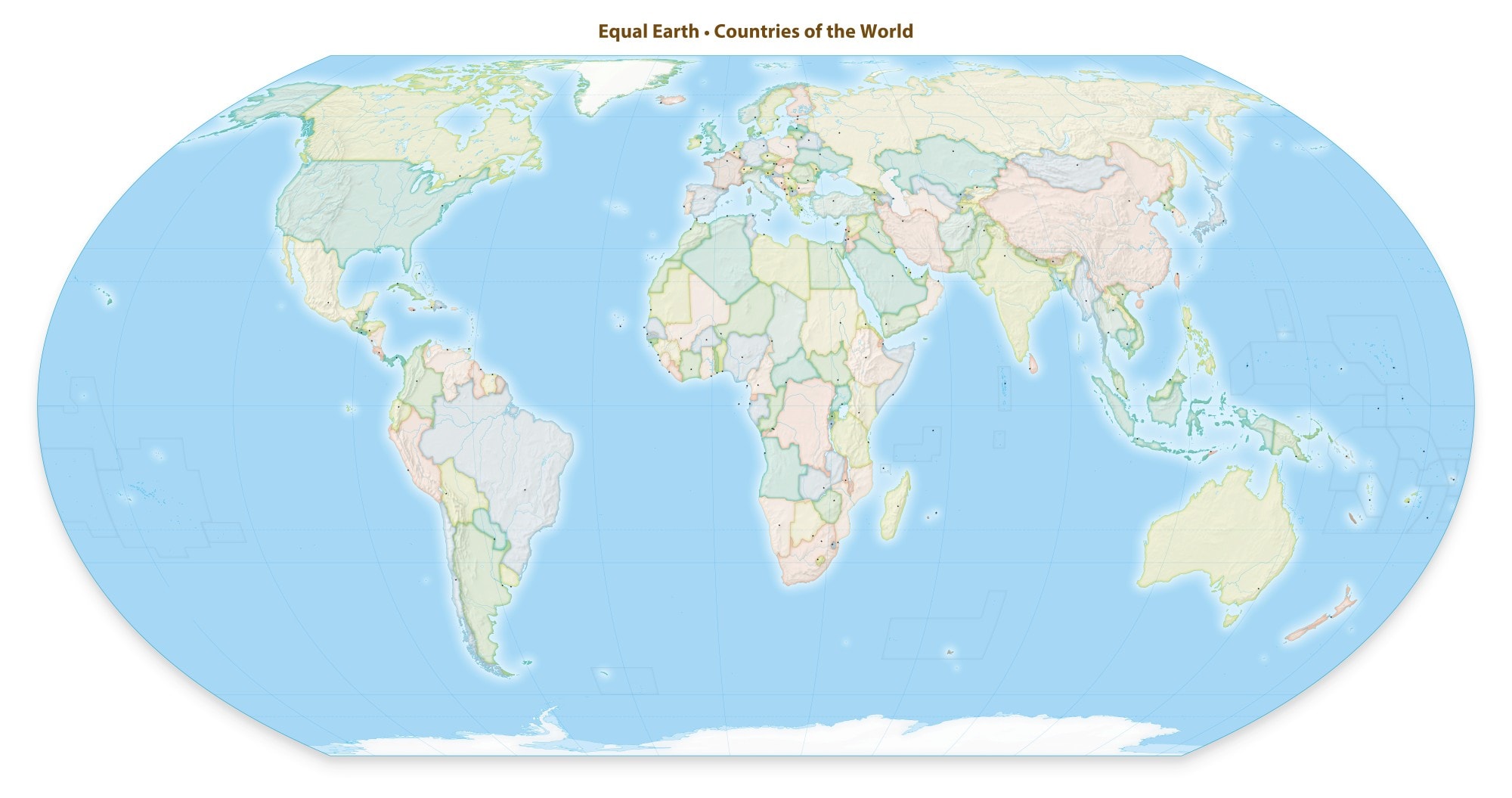 Die Equal-Earth Projektion.