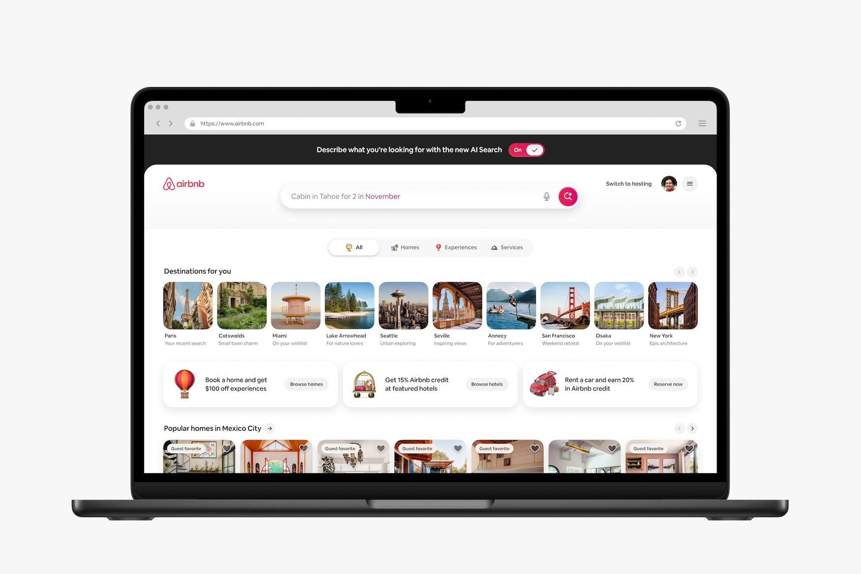 Airbnb-Website.