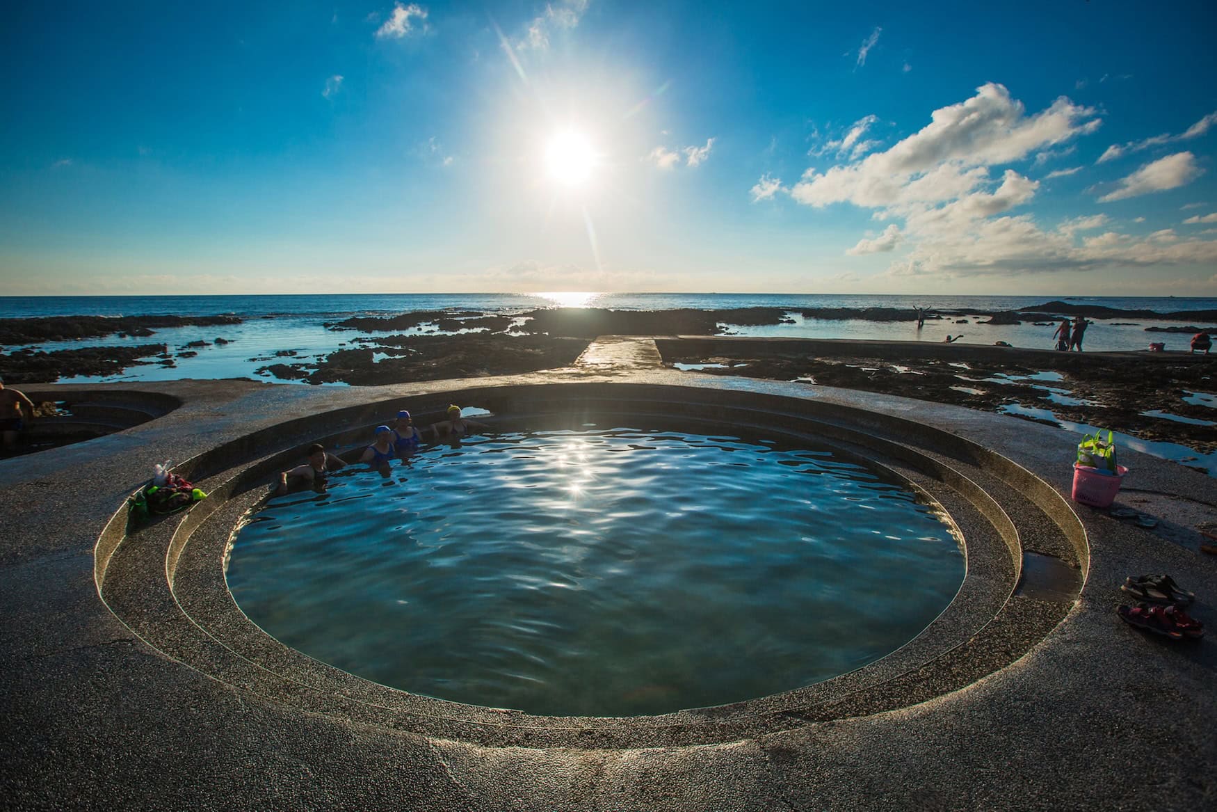 Das Außenbecken der Hot Spring Zhaori.