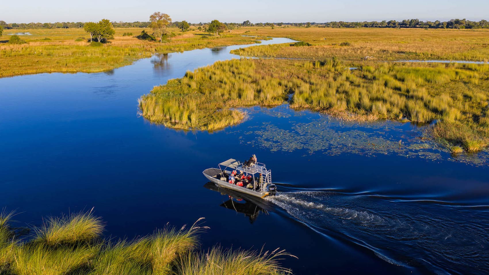 Bootsfahrt auf dem Okavango-Delta