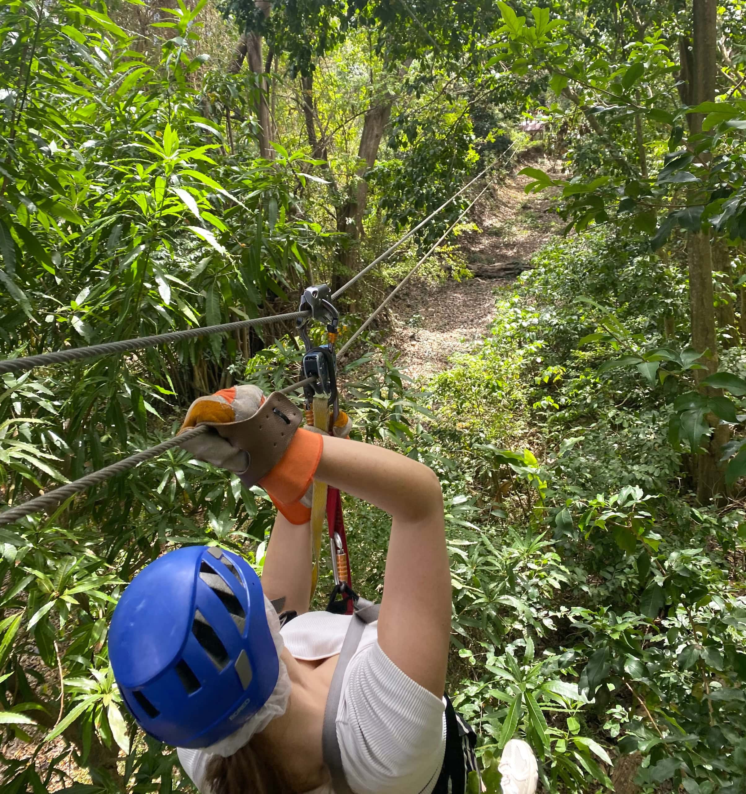 Zipline am Morne Coubaril Estate in St.Lucia